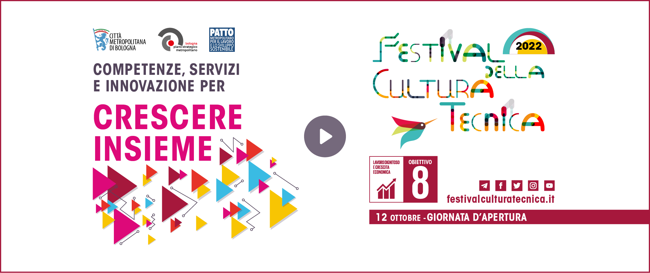 Segui la diretta streaming della cerimonia di inaugurazione del Festival Cultura Tecnica 2022