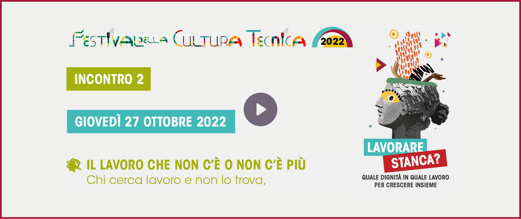 Segui la diretta streaming dell’incontro “Il lavoro che non c’è o non c’è più”