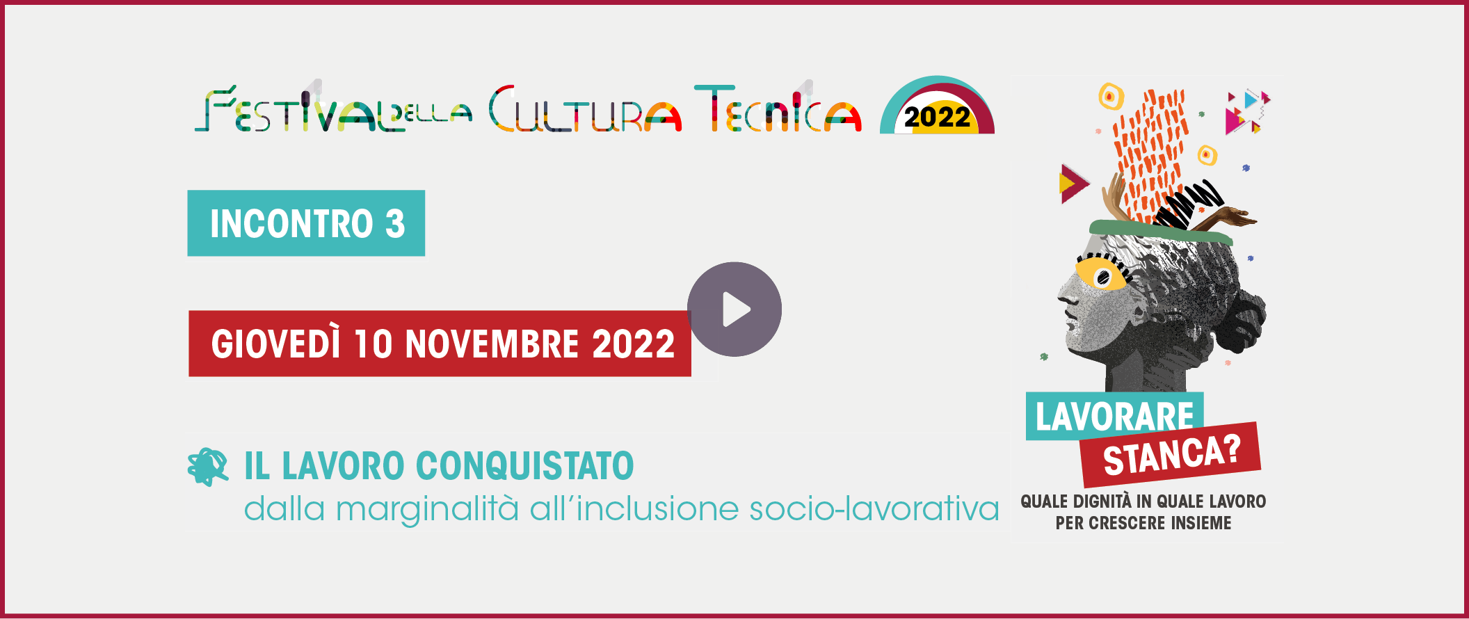 Segui la diretta streaming dell’incontro “Il lavoro conquistato”