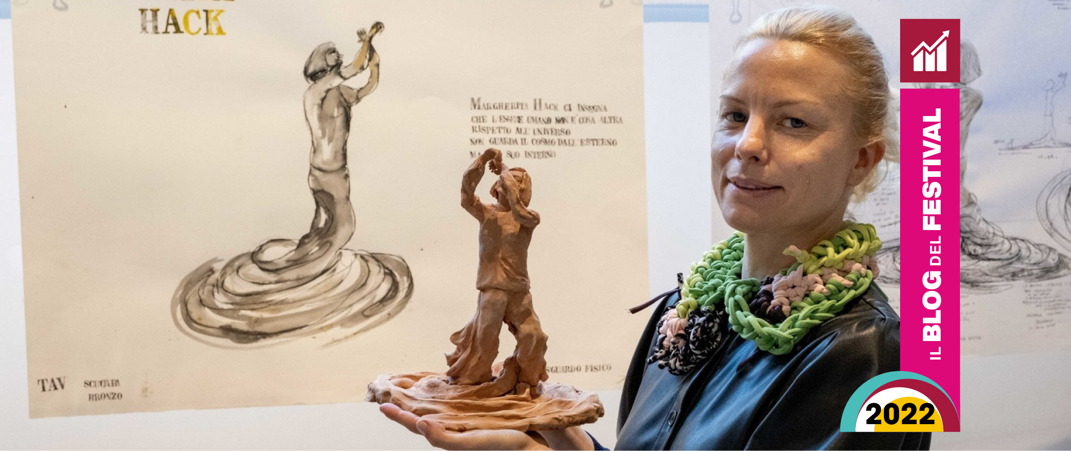 Inaugurata la statua a Margherita Hack dell’artista bolognese Sissi